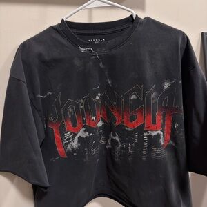 YoungLA Black and Red Graphic Tee